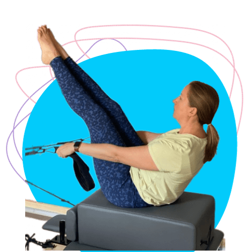 Pilates leg raise with Nicola in Hoddesdon